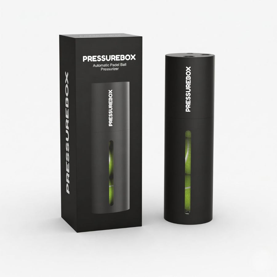 Pressurebox Pro trykbeholder til padelbolde - forfra